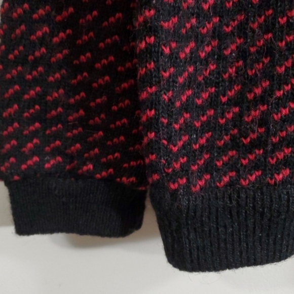 Vintage LL Bean Norwegian Wool Birdseye Sweater Fisherman Nordic Tall XL - Picture 5 of 8